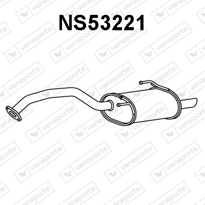 Глушитель выхлопных газов конечный VENEPORTE NS53221 для NISSAN NOTE