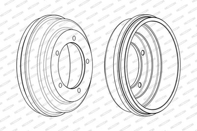 BREMSTROMMEL FERODO FDR329192 2