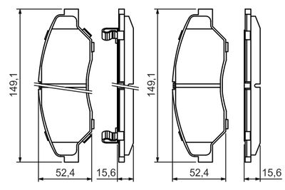 SET PLACUTE FRANA FRANA DISC BOSCH 0986424696 4