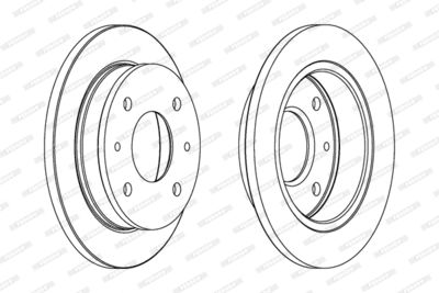 Bromsskiva FERODO DDF1077