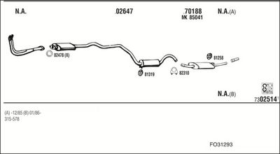 SISTEM DE ESAPAMENT WALKER FO31293
