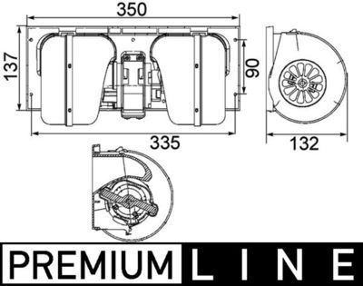 Interior Blower AB 85 000P