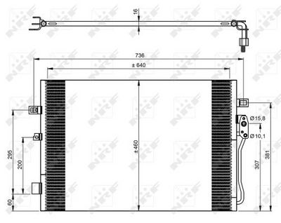 CONDENSATOR CLIMATIZARE NRF 350087 5