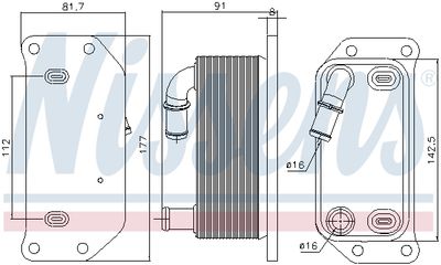 RADIATOR ULEI ULEI MOTOR NISSENS 91188 4