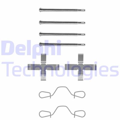Комплектующие, колодки дискового тормоза DELPHI LX0022 для AUDI 80
