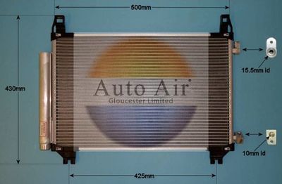 Condenser, air conditioning Auto Air Gloucester 16-1990