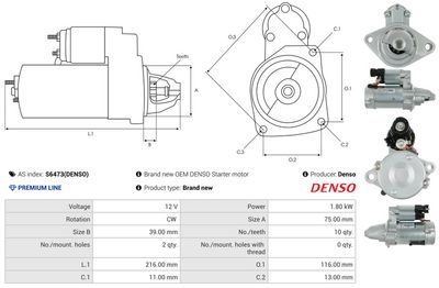 STARTER AS-PL S6473DENSO 4