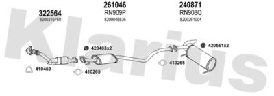 Układ wydechowy KLARIUS 721061E