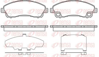 Brake pad set, disc brake