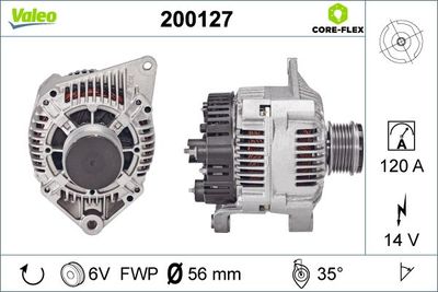 Генератор VALEO 200127 для VOLVO S40