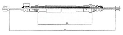 Håndbremsekabel METZGER 11.6582