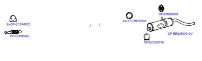 Изпускателна система OPTIMAL OP-EXSCI335