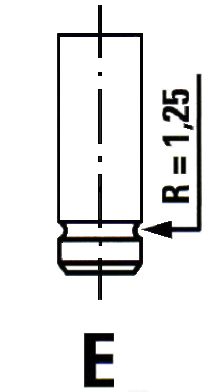 Впускной клапан IPSA VL123400 для RENAULT WIND