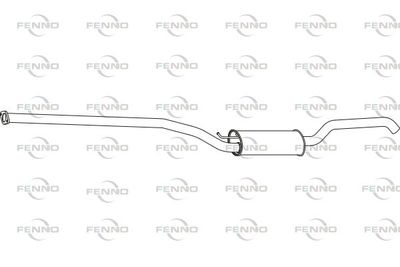 Глушитель выхлопных газов конечный FENNO P23040 для FORD C-MAX