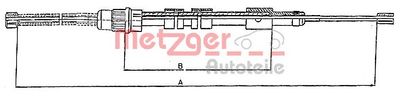 CABLU FRANA DE PARCARE METZGER 106024