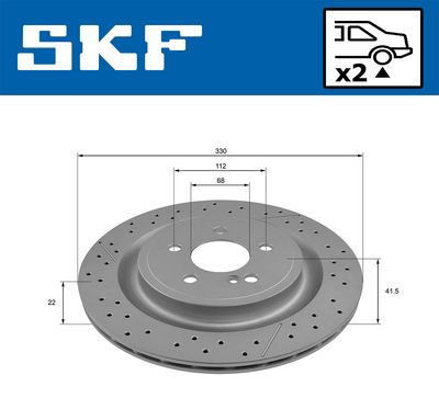 спирачен диск SKF