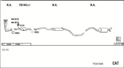 SISTEM DE ESAPAMENT WALKER FO31308