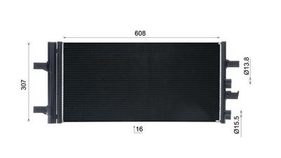 CONDENSATOR CLIMATIZARE MAHLE AC891000S 9