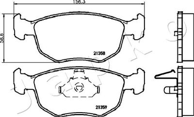 Brake Pad Set, disc brake 500302