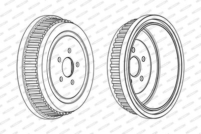 BREMSTROMMEL FERODO FDR329290 2