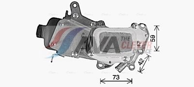 RADIATOR ULEI ULEI MOTOR AVA Clever Choice CN3309H 2