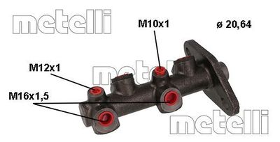 Главный тормозной цилиндр METELLI 05-1140 для FORD FIESTA