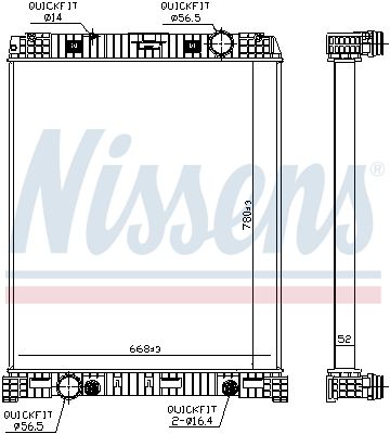 Kylare, motorkylning NISSENS 67179