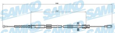 Тросик, cтояночный тормоз SAMKO C0050B для SEAT EXEO