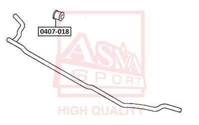 Втулка, стабилизатор ASVA 0407-018 для MITSUBISHI L200