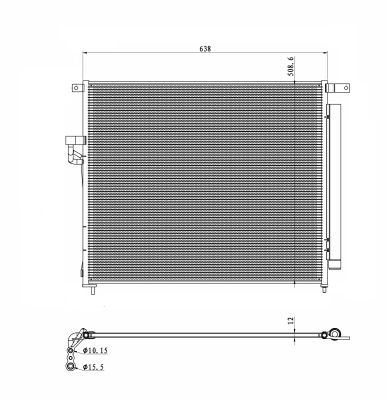 Kondensor, klimatanläggning NRF 350425