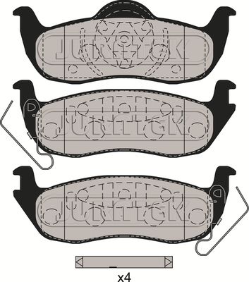 Brake Pad Set JURATEK JCP135