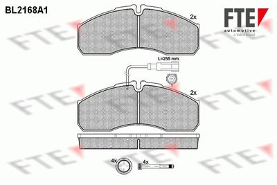 Комплект тормозных колодок, дисковый тормоз FTE 9500069 для NISSAN CABSTAR