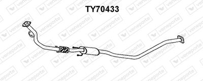 Предглушитель выхлопных газов VENEPORTE TY70433 для TOYOTA STARLET