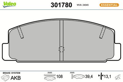 BREMSBELAGSATZ SCHEIBENBREMSE