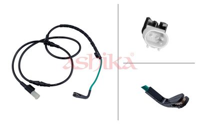 предупредителен контактен сензор, износване на накладките ASHIKA BPW-143