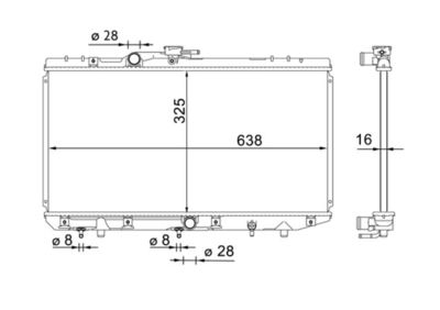 Radiateur - CR1699000S - MAHLE