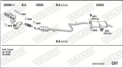 Изпускателна система WALKER CIK018335