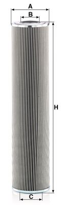 Hydraulisch filter (patroon) past: CATERPILLAR 318C, 318M, M312, M318D, M322D  LIEBHERR TA 240