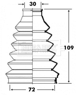 комплект маншон, полуоска BORG & BECK BCB6074