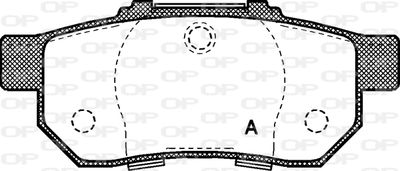 OPEN PARTS BPA0233.20 Тормозные колодки и сигнализаторы  для ACURA INTEGRA (Акура Интегра)