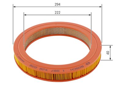 FILTRU AER BOSCH 1987429029 4