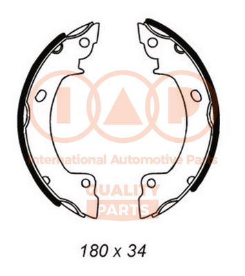 Комплект тормозных колодок IAP QUALITY PARTS 705-07011 для HYUNDAI PONY