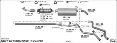 Układ wydechowy IMASAF 539000119
