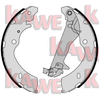 Комплект тормозных колодок KAWE 01048 для ISUZU D-MAX