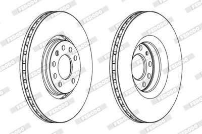 BREMSSCHEIBE FERODO DDF1237C1 1