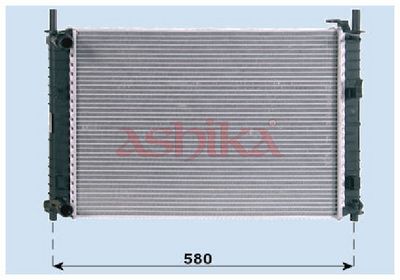 радиатор, охлаждане на двигателя ASHIKA RDA053077
