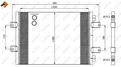 Конденсатор, кондиционер WILMINK GROUP WG2260814 для RENAULT TRUCKS MASCOTT