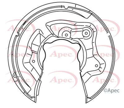 Splash Panel, brake disc APEC ASG1137