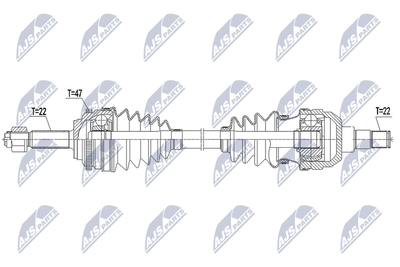 NTY NPW-DW-043 Сальник півосі  для CHEVROLET (Шевроле)