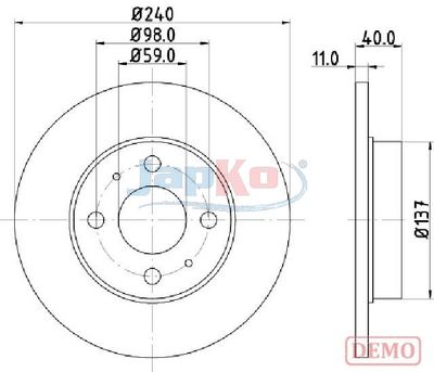 DISC FRANA JAPKO 610200C 1